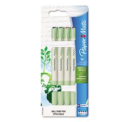 Paper Mate Earth Write Biodegradable Retractable Ballpoint Pen, Assorted Ink, Medium, 4 per Pack PAP1757527