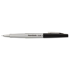 Paper Mate Flair Porous Point Stick Free-Flowing Liquid Pen, Black Ink, Ultra Fine, Dozen PAP8330152