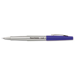 Paper Mate Flair Porous Point Stick Free-Flowing Liquid Pen, Blue Ink, Ultra Fine, Dozen PAP8310152