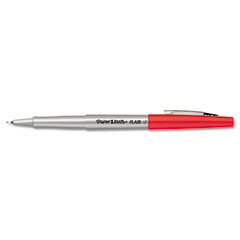 Paper Mate Flair Porous Point Stick Free-Flowing Liquid Pen, Red Ink, Ultra Fine, Dozen PAP8320152
