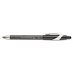 Paper Mate FlexGrip Elite Ballpoint Retractable Pen, Black Ink, Fine, Dozen PAP85582