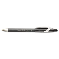 Paper Mate FlexGrip Elite Ballpoint Retractable Pen, Black Ink, Medium, Dozen PAP85580