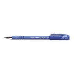 Paper Mate FlexGrip Ultra Ballpoint Stick Pen, Blue Ink, Fine, Dozen PAP9660131