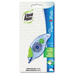 Paper Mate Liquid Paper DryLine Grip Correction Tape, Non-Refillable, 1/5" x 335" PAP660415