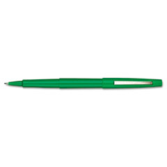 Paper Mate Point Guard Flair Porous Point Stick Pen, Green Ink, Medium, Dozen PAP8440152