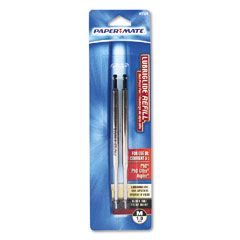 Paper Mate Refill for Aspire, PhD, PhD Ultra Ballpoint, Medium, Black Ink, 2/Pack PAP4932431PP