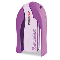PaperPro Paper Pro StandOut Stapler, 15-Sheet Capacity, Purple ACI1454