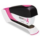 PaperPro Pink Ribbon Compact Stapler, 15-Sheet Capacity, Pink/White ACI1588