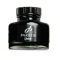 Parker Super Quink Permanent Ink for Parker Pens, 2 oz Bottle, Black PAR3001100