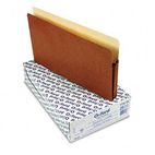 Pendaflex 1 3/4 Inch Expansion File Pocket, Manila/Red Fiber, Legal, 25/Box ESS1516COX