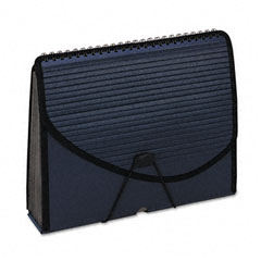 Pendaflex 13-Pocket Expanding Spiral File, Letter, Foam Poly, Navy Blue ESS01119