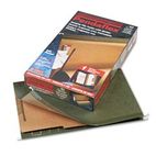 Pendaflex 2" Expansion Hang Folder, Legal, 4-Section, Green, 10/Box ESS59353