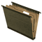 Pendaflex 2" Expansion Hang Folder, Letter, Two-Section, Green, 10/Box ESS59253