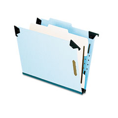 Pendaflex 2" Expansion Pressboard Hanging Folder, Letter, Four-Section, Blue ESS59251