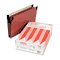 Pendaflex 3 1/2 Inch Cap Hanging File Pockets with Swing Hooks, Manila, Legal, Red, 5/Box ESS45423