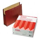 Pendaflex 3 1/2 Inch Expansion File, Straight Cut, Red Fiber/Manila, Letter, 10/Box ESS85343