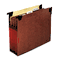 Pendaflex 3 1/2 Inch Expansion Swing Hook Hanging File Pockets, Manila, Letter, Red, 5/Box ESS45422