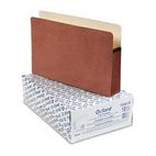Pendaflex 5 1/4 Inch Expansion File Pocket, Manila/Red Fiber, Legal, 10/Box ESS1536GOX