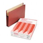 Pendaflex 5 1/4 Inch Expansion File, Straight Cut, Red Fiber/Manila, Legal, 5/Box ESS85565