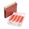 Pendaflex 5 1/4 Inch Expansion File, Straight Cut, Red Fiber/Manila, Legal, 5/Box ESS85565