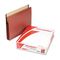 Pendaflex 5 1/4 Inch Expansion File, Straight Cut, Red Fiber/Manila, Letter, 5/Box ESS85545