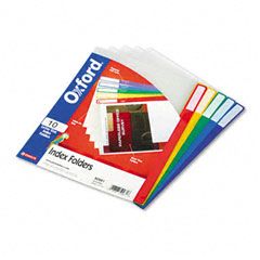 Pendaflex Clear Poly Index Folders, Letter, Assorted Colors, 10/Pack ESS50981