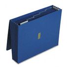 Pendaflex Colored Poly Wallet, 5 1/4 Inch Expansion, 6 Pockets, 12 x 10, Dark Blue ESS14271