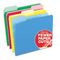 Pendaflex CutLess File Folders, 1/3 Cut Top Tab, Letter, Assorted, 100/Box ESS48440