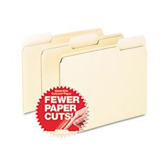 Pendaflex CutLess File Folders, 1/3 Cut Top Tab, Letter, Manila, 100/Box ESS48420