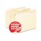 Pendaflex CutLess File Folders, 1/3 Cut Top Tab, Letter, Manila, 100/Box ESS48420