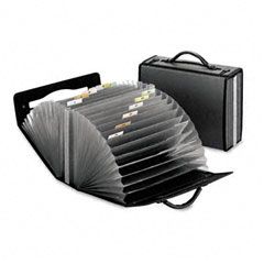 Pendaflex Document Carrying Case, PVC, 4-5/8 x 13-1/8 x 10-1/4, Smoke ESS01132