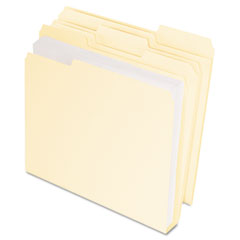 Pendaflex DoubleStuff File Folders, 1/3 Cut, Letter, Manila, 50/Pack ESS54459