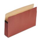 Pendaflex Earthwise Recycled Expansion File Pocket, 5 1/4 Inch Expansion, Legal, Red Fiber ESSE1536G