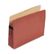 Pendaflex Earthwise Recycled Expansion File Pocket, 5 1/4 Inch Expansion, Letter, Red Fiber ESSE1534G