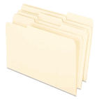 Pendaflex Earthwise Recycled File Folder, 1/3 Cut Top Tab, Legal, Manila, 100/Box ESS76520