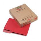 Pendaflex Earthwise Recycled File Folders, 1/3 Cut Top Tab, Letter, Red, 100/Box ESS04311