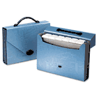 Pendaflex Essentials Essentials 26-Pocket Carry Case, Letter, 14-1/8 x 21 x 11-3/4, Blue ESS01167