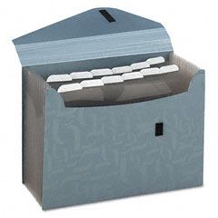 Pendaflex Essentials Essentials Expanding File, 13 Pockets, Poly, 13 1/2 x 9, Blue ESS01163