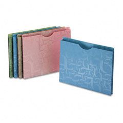Pendaflex Essentials Expanding Project Jackets, Letter, Poly, Blue/Green/Pink/Taupe, 5/Pack ESS51073
