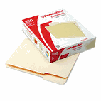 Pendaflex Essentials File Folders, 1/3 Cut, First Position, Top Tab, Letter, Manila, 100/Box ESS752131