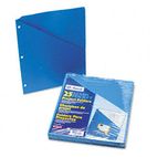 Pendaflex Essentials Slash Pocket Project Folders, Jacket, Letter, Blue, 25/Pack ESS32902