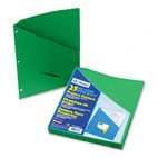Pendaflex Essentials Slash Pocket Project Folders, Jacket, Letter, Green, 25/Pack ESS32925