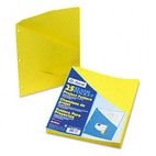 Pendaflex Essentials Slash Pocket Project Folders, Jacket, Letter, Yellow, 25/Pack ESS32909