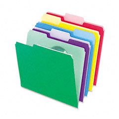 Pendaflex File Folders, InfoPocket, 1/3 Cut Top Tab, Letter, Assorted, 30/Pack ESS02086