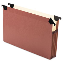 Pendaflex File Pocket with Swing Hooks, Redrope, Letter, 5/Box ESS45432