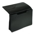 Pendaflex Five Inch Expanding Portfolio, One Pocket, Poly, Legal, Black ESS82014