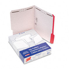 Pendaflex Folders with Embossed Fasteners, 1/3 Cut Top Tab, Letter, Red, 50/Box ESS21319