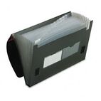 Pendaflex Four Inch Expansion File, 13 Pockets, Poly, Letter, Black ESS82011