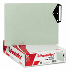 Pendaflex Green End Tab Guides, Blank Metal Tabs, Pressboard, Letter, 50/Box ESS05253