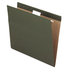 Pendaflex Hanging File Folders, 1/5 Tab, Letter, Standard Green, 25/Box ESS81602
